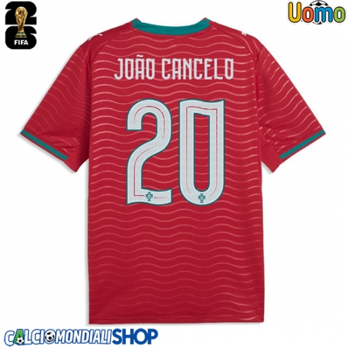 Maglie da calcio Portogallo Joao Cancelo #20 Prima Maglia Mondiali 2026  Manica Corta